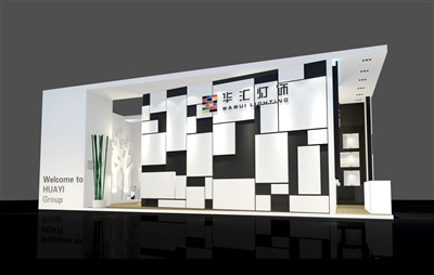 72平米展臺設(shè)計(jì)制作：二面開口/前衛(wèi)/木質(zhì)結(jié)構(gòu)/白色，為建材展展商而作（免費(fèi)使用）